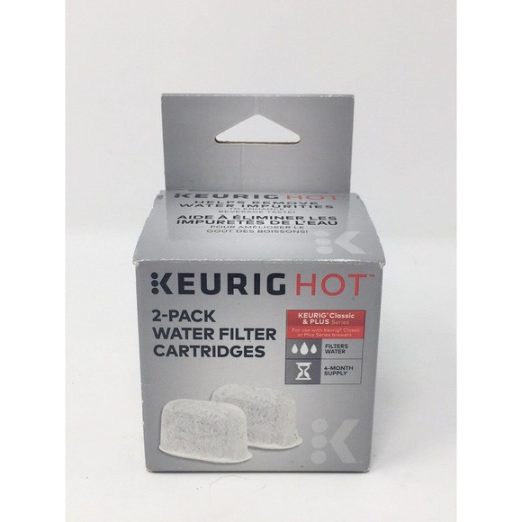 OEM Keurig Hot 2-Pack Water Filter Cartridges Classic And Plus Series Coffee NEW - Picture 1 of 8
